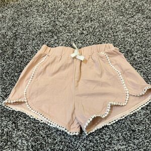 Pink little girls shorts size 5T